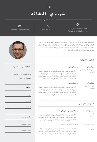 لا يوجد خبرة في السيرة الذاتية للمحلل المالي